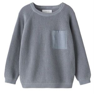 Zara waffle knit pocket sweater